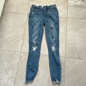 Aero medium wash ripped skinny jeans - 000